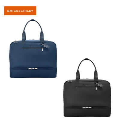 Briggs & Riley Rhapsody Weekender Tote in navy and black colors, perfect for corporate gift giving.
