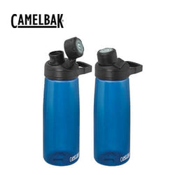 Camelbak Chute Mag Bottle 750ml blue design with leakproof cap, perfect for hydration and corporate gifts in Singapore.