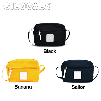 Cilocala Regular Bento Shoulder Bag available in Black, Banana, and Sailor colors, ideal for festivals and everyday use.