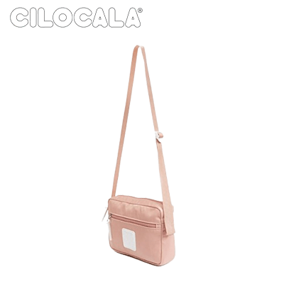 Cilocala Regular Bento Shoulder Bag in soft pink, waterproof design perfect for corporate gifts and casual outings.