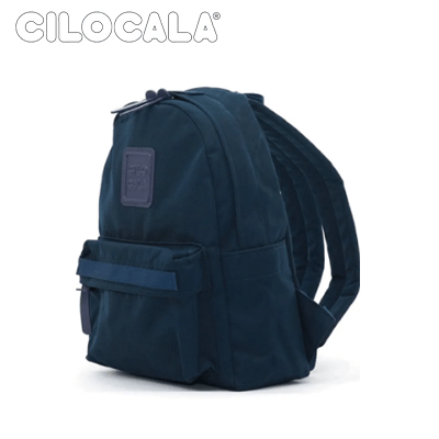 Cilocala Match Logo Backpack Small in navy blue, ideal for kids as a stylish corporate gift.