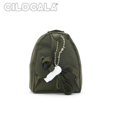 Cilocala Match Logo Backpack X-Small in olive green with stylish design, ideal for corporate gift.