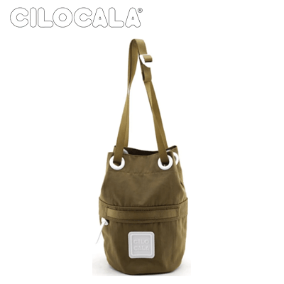 Cilocala Regular Bon Shoulder Bag in olive green with adjustable strap, perfect for everyday use and corporate gift.