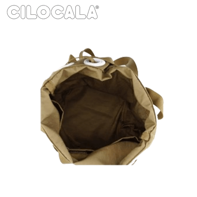 Inside view of Cilocala Regular Bon Shoulder Bag showcasing its spacious interior and drawstring design.