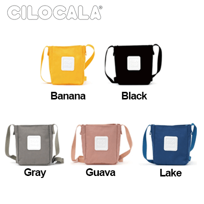 Cilocala Regular Nove Shoulder Bag available in Banana, Black, Gray, Guava, and Lake colors.