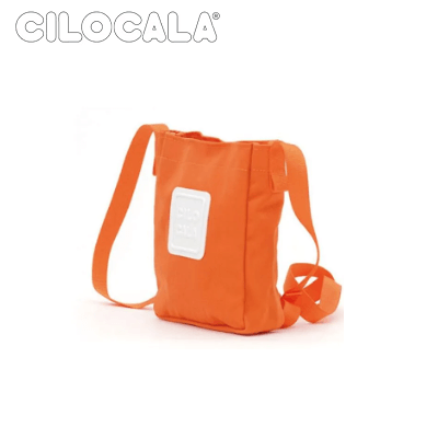 Cilocala Regular Nove Shoulder Bag in orange, perfect for carrying small items as a corporate gift.
