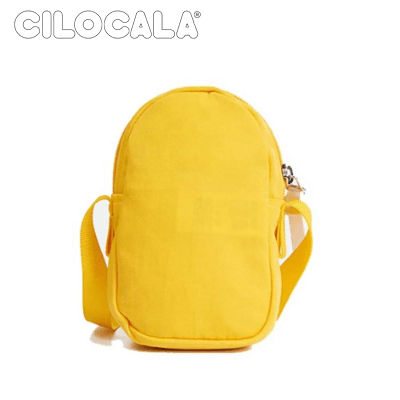 Cilocala Regular Packman Shoulder Bag in vibrant yellow color, ideal for corporate gift and stylish outings.