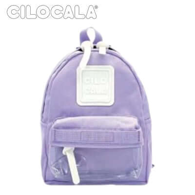 Cilocala Vini Backpack X-Small in purple with front pocket and stylish design, perfect for adults and children.