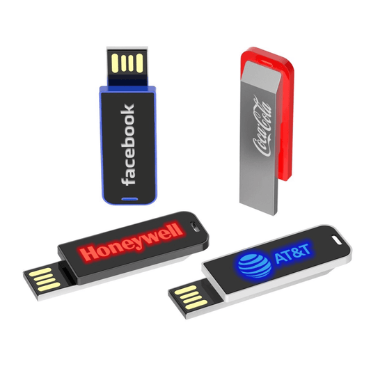 Clip On USB Flash Drive with LED Logo Corporate Gifts Singapore