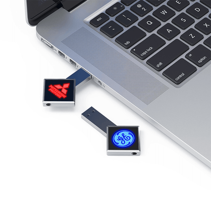 Diamond Shaped USB Flash Drive with LED Logo Corporate Gifts Singapore