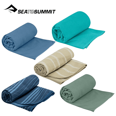 Sea To Summit Drylite Towel Large microfiber towels in various colors, perfect for outdoor adventures and corporate gifts.
