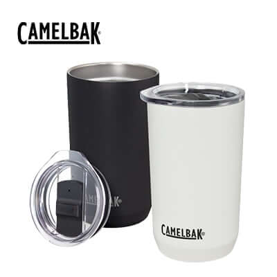 Camelbak Horizon Rocks Vacuum Tumbler 500ml in black and white with lids, ideal Corporate Gift Singapore.
