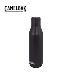Camelbak Horizon Vacuum Bottle 750ml in black with logo, ideal for hydration as a Corporate Gift Singapore.