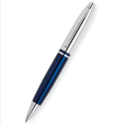Cross Chrome Blue Lacquer Ballpoint - Calais Collection Corporate Gifts Singapore