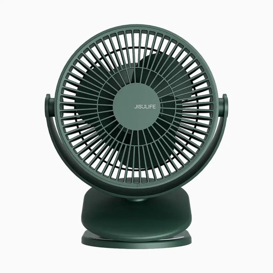 JisuLife Clip Fan Life1 in a sleek green design, perfect for corporate gifts in Singapore.