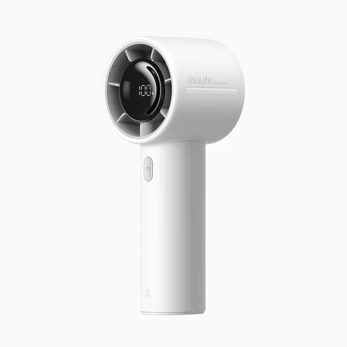 JisuLife Handheld Fan Life10S in white, lightweight design for on-the-go cooling, perfect corporate gift Singapore.