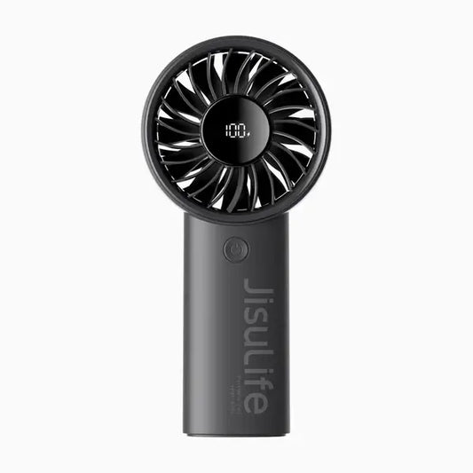 JisuLife Handheld Fan Life4, powerful portable fan with digital display and 5 speeds, ideal for Corporate Gift Singapore.