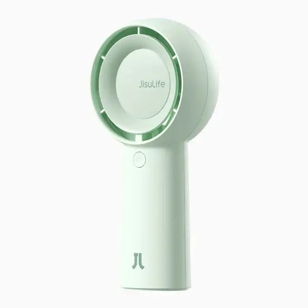 JisuLife Handheld Fan Life5 Plus in green color, perfect for cooling needs and ideal as a Corporate Gift Singapore.