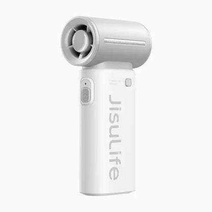 JisuLife Handheld Fan Life9, portable fan with 9-blade design for refreshing cooling and customizable speed settings.