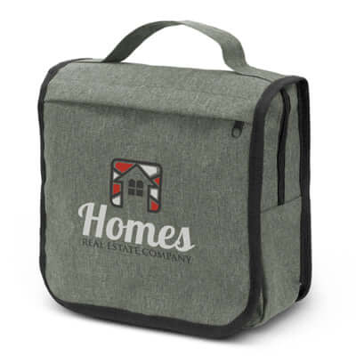 Knox Toiletry Bag with stylish two-tone design, perfect for corporate gift and travel organization.