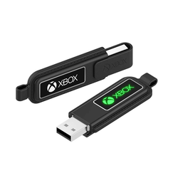 Leather Swivel USB Flash Drive with LED Logo Corporate Gifts Singapore