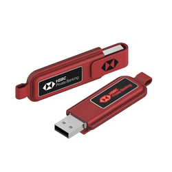 Leather Swivel USB Flash Drive with LED Logo Corporate Gifts Singapore