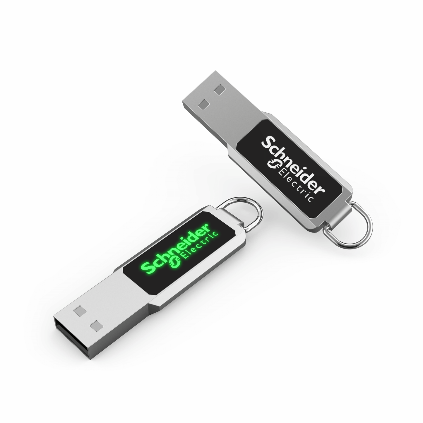 Metal Loop USB Flash Drive with LED Logo Corporate Gifts Singapore
