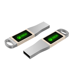 Oval Hook USB Flash Drive with LED Logo Corporate Gifts Singapore