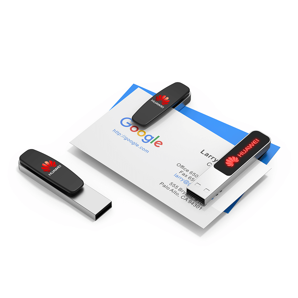 Oval Clip On USB Flash Drive with LED Logo Corporate Gifts Singapore
