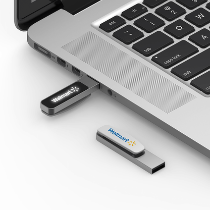 Oval Clip On USB Flash Drive with LED Logo Corporate Gifts Singapore