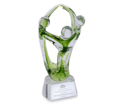 Green Harmony on Crystal Base Corporate Gifts Singapore