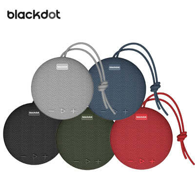 Blackdot Pancake Wireless Waterproof Speakers with In-Built Mic Corporate Gifts Singapore