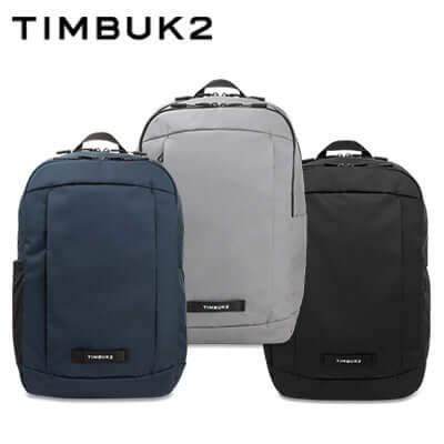 Timbuk2 Parkside Laptop Backpack 2.0 in blue, gray, and black colors, ideal for corporate gifts and everyday use.
