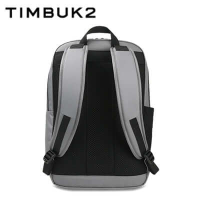 Timbuk2 Parkside Laptop Backpack 2.0 back view showcasing sleek design and padded straps.