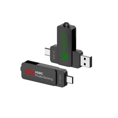 Rectangular Swivel OTG USB Drive with Triangular Loop (Android) Corporate Gifts Singapore