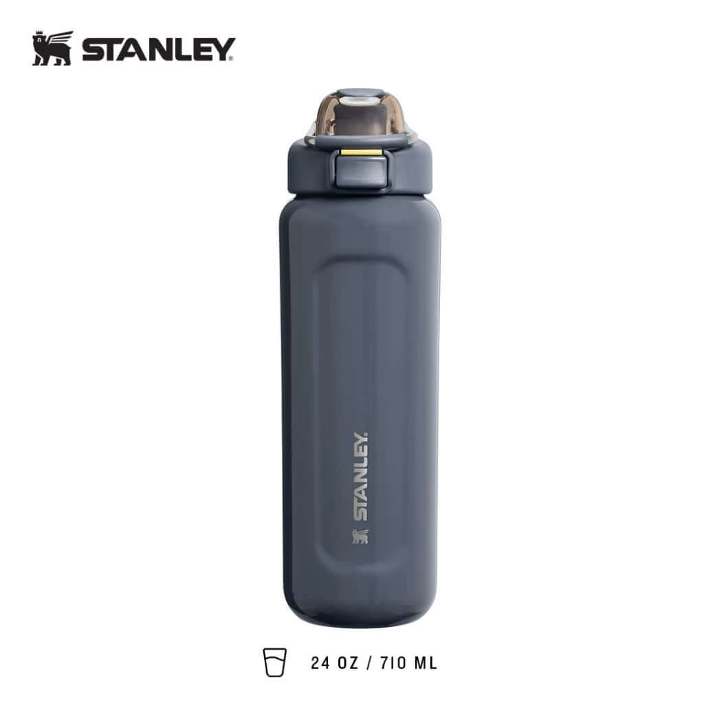 STANLEY The Well Spring Bottle 24 oz with slide-to-pop lid, ideal for active lifestyles and as a Corporate Gift.