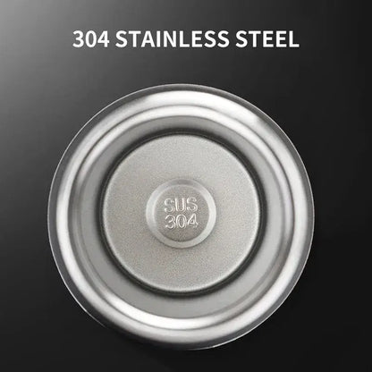 304 stainless steel bottom of Car 500ml Stainless Steel Thermo Bottle Thermal Cup Temperature Display Vacuum Flasks For Tesla Model Y 3 S X Roadster Bonina