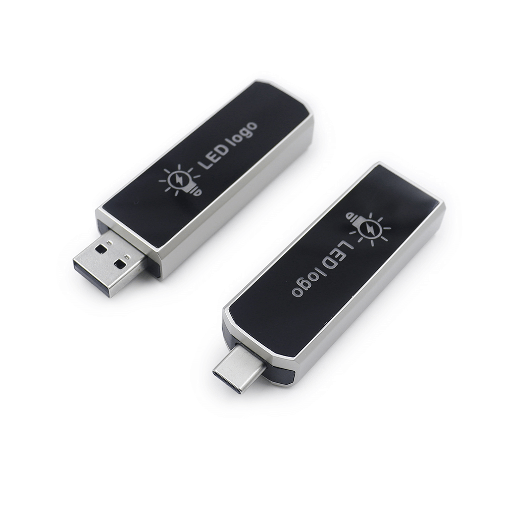 Slider USB Flash Drive with LED Logo Corporate Gifts Singapore