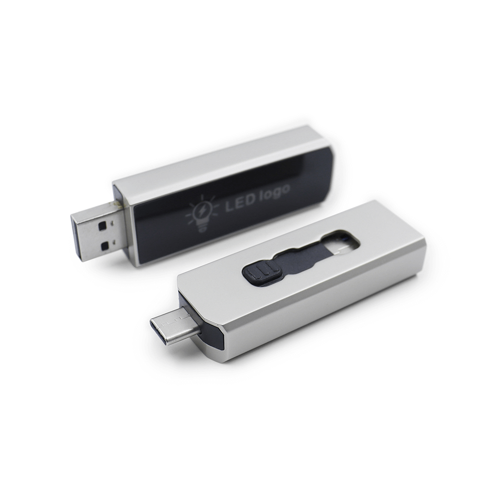 Slider USB Flash Drive with LED Logo Corporate Gifts Singapore