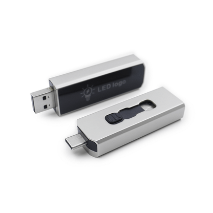 Slider USB Flash Drive with LED Logo Corporate Gifts Singapore