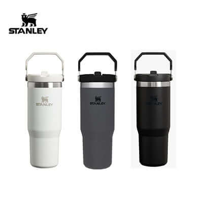 Stanley 890ml IceFlow Tumbler in three colors, ideal as a Corporate Gift for keeping drinks cold.