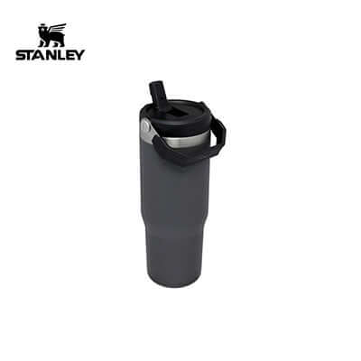 Stanley 890ml IceFlow Tumbler with flip straw and handle for cold beverages