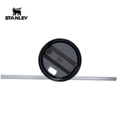 Stanley Quencher Tumbler 1200ml lid with straw and drink opening for sustainable beverage enjoyment.