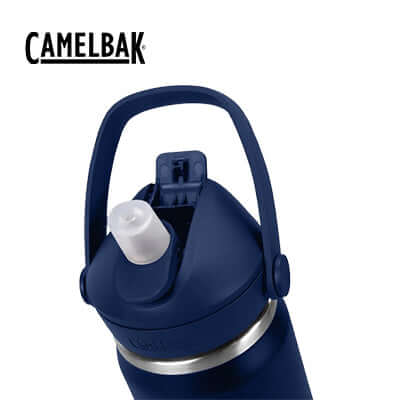 CamelBak Thrive Flip Straw Vacuum Bottle 600ml top view with flip straw functionality.
