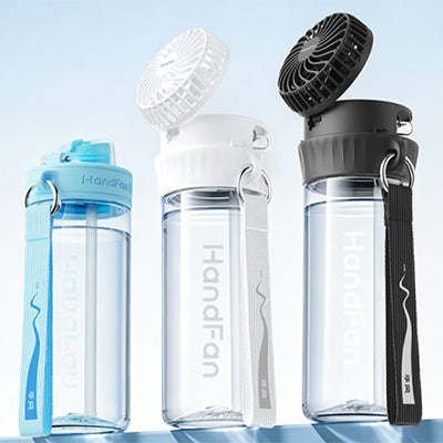 600ml Tritan Water Bottle with Fan