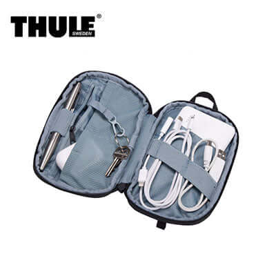 Thule Subterra 2 Powershuttle Mini Organizer with cables and accessories, perfect for organizing essentials.