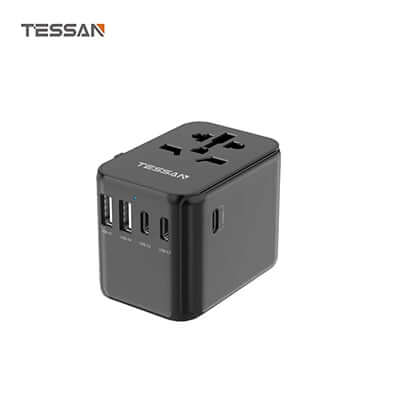 TESSAN 28W Universal Travel Adapter with 2 USB & 3 USB C Ports Corporate Gifts Singapore
