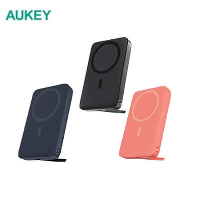 Aukey PB-MS02 MagLynk 10000mAh Magnetic Wireless Charging Power Bank Corporate Gifts Singapore