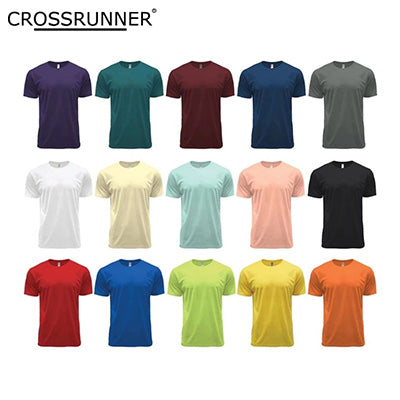 Crossrunner DRYtec Unisex Round Neck Tee Performance Pindot (CRR7000)