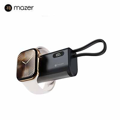 Mazer M-PC5.0W PowerCharge Pocket 2 PD20W with Apple Watch Charger Powerbank 5000mAh (CCC Certified)